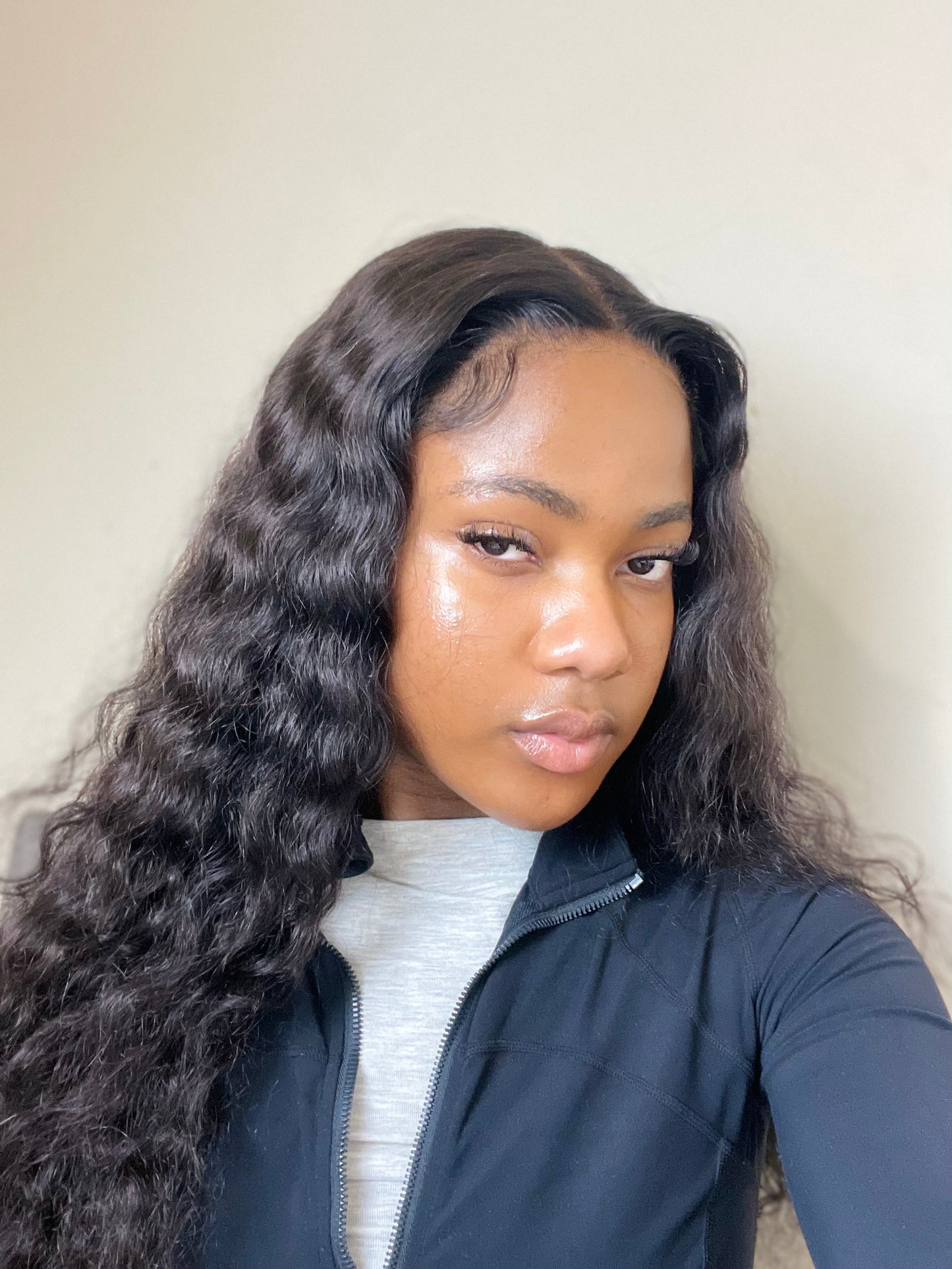CC Waterwave Curly Glueless Wig