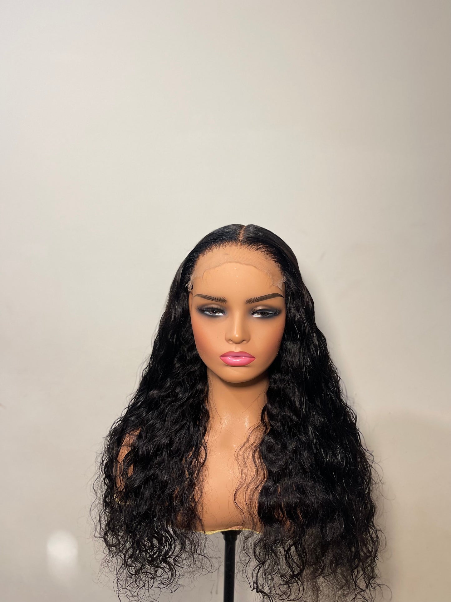 Waterwave HD Lace Glueless Curly Closure Wig