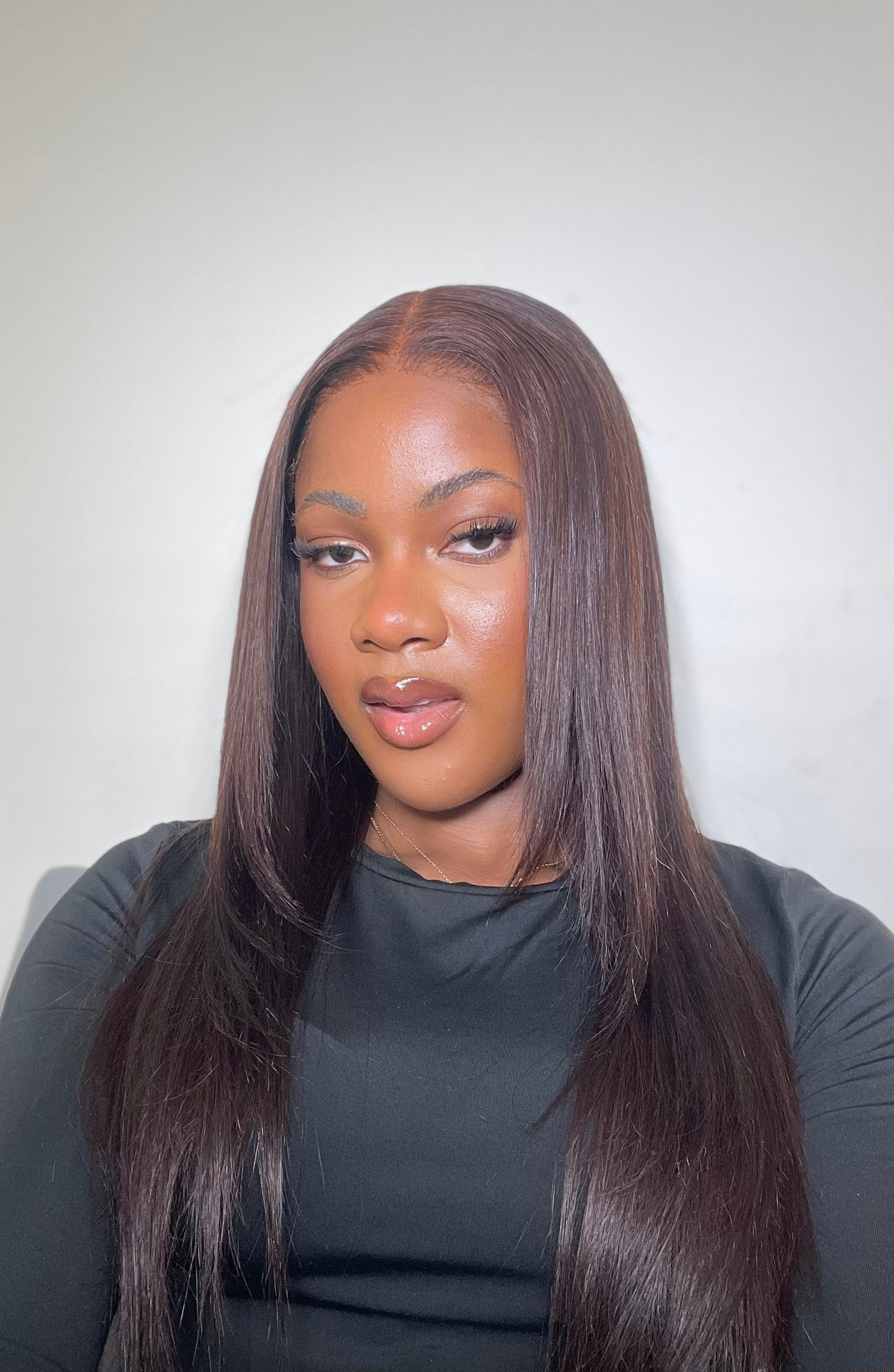 "Coco" Chocolate Brown HD Lace Glueless Wig