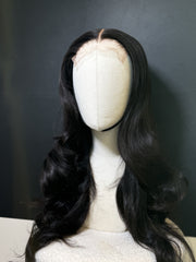 CC MIDDLE PART Curled Glueless Wig